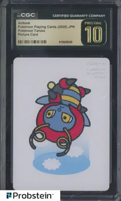 2025 Pokemon Japanese Takura Playing Cards Picture Card Volbeat CGC 10 - Image 1