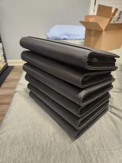 4 Pocket Trading Card Binder 288 Side Loading Pockets Zip Binder LOT OF 6!! - Image 1