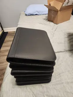 4 Pocket Trading Card Binder 288 Side Loading Pockets Zip Binder LOT OF 6!! - Image 2