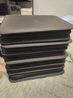 4 Pocket Trading Card Binder 288 Side Loading Pockets Zip Binder LOT OF 6!! - Image 3