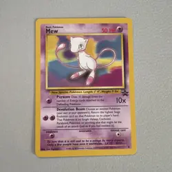 Mew 8 Wizards of the Coast Black Star Promo Pokemon Card Near Mint Condition - Image 1