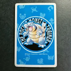 S2608 Nidoran 10 of Clubs Blue Blastoise Deck Playing Poker Card Pokemon - Image 2
