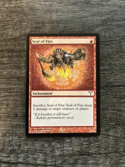 MTG 1x Seal of Fire x1 LP Dissension - Image 1
