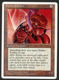 ***Yotian Soldier*** MTG Alternate 4th Edition Magic Kid Icarus - Image 1