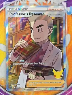🔥Pokemon Professor's Research Celebrations Full Art Holo Ultra Rare 024/025👍📈 - Image 3