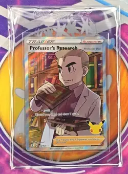 🔥Pokemon Professor's Research Celebrations Full Art Holo Ultra Rare 024/025👍📈 - Image 4