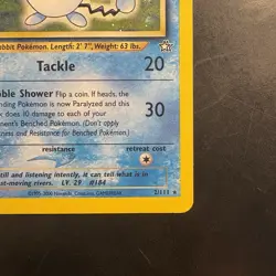 Pokemon Vintage Holo Azumarill Neo Genesis 2/111 WotC Double Swirl - Image 4