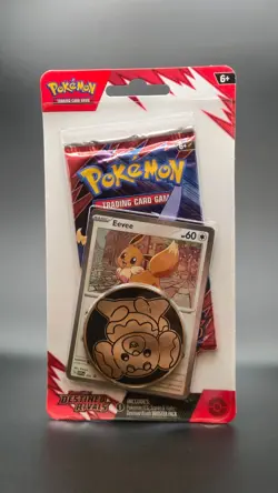 Pokemon TCG - Destined Rivals Single Pack Blister Eevee Promo - Image 1