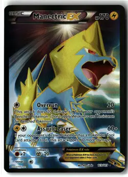 Manectric EX ⭐ 113/119 Holo Rare Ultra Phantom Forces 2014 Pokemon MP - Image 1