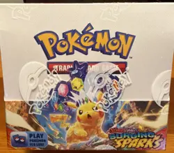 New | Surging Sparks | Booster Box | 36 Packs | Scarlet & Violet | Pokemon TCG - Image 1