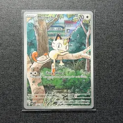 Pokemon TCG Meowth 106/094 Phantasmal Flames Full Art Illustration Rare NM/MINT - Image 1