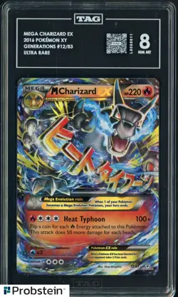 2016 Pokemon XY Generations #12/83 Mega Charizard Ex Ultra Rare TAG 8 NM-MT - Image 1