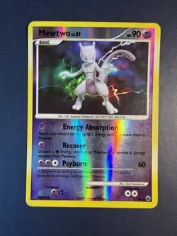 2008 Pokemon Diamond & Pearl Majestic Dawn 9 Mewtwo Reverse Foil - Image 1
