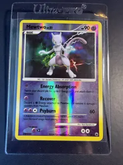 2008 Pokemon Diamond & Pearl Majestic Dawn 9 Mewtwo Reverse Foil - Image 3
