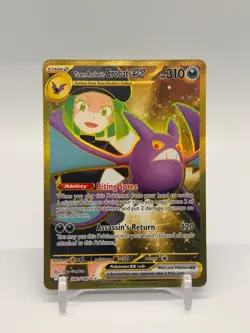 Pokemon TCG Team Rocket's Crobat ex 242/182 Destined Rivals Hyper Rare Gold NM/M - Image 1