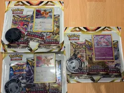 Pokemon Astral Radiance Triple Blister x3 Sealed Eevee Sylveon Promo - Image 1