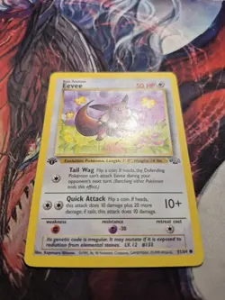 1999 Pokemon WOTC Eevee 51/64 Jungle 1st edition MP - Image 2
