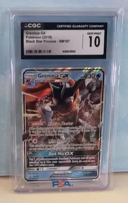 2019 Pokemon Black Star Promos GX Greninja #SM197 CGC 10 - Image 1