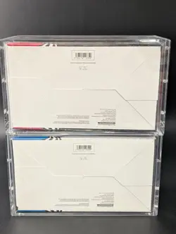 2x Pokemon SV10.5 Black Bolt White Flare Sealed Booster Bundle Display W/Acrylic - Image 2