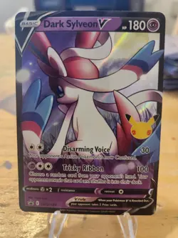 Pokemon TCG Dark Sylveon V Black Star Promo SWSH134 Mint Regular Size - Image 1
