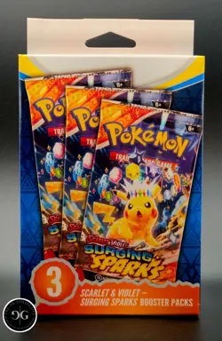 Pokemon TCG Surging Sparks Booster 3 Pack Box / FACTORY SEALED! - Image 1