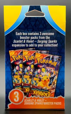 Pokemon TCG Surging Sparks Booster 3 Pack Box / FACTORY SEALED! - Image 2