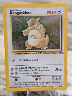 Pokemon TCG Kangaskhan Jungle 5/64 Holo Unlimited Holo Rare - Image 1
