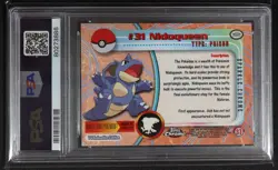 2000 Topps Chrome - Pokemon TV Nidoqueen #31 - Sparkle PSA 9 - Image 2