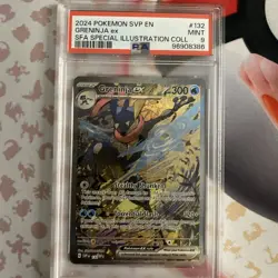 2024 POKEMON SVP EN GRENINJA EX SFA SPECIAL ILLUSTRATION COLL #132 MINT PSA 9 - Image 1