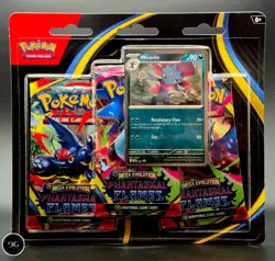 Pokemon TCG / Phantasmal Flames Weavile 3-Pack Blister / FACTORY SEALED - Image 1