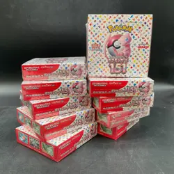 Lot of (10) Pokemon Japanese SV 151 Booster Box SV2a Sealed - Image 1