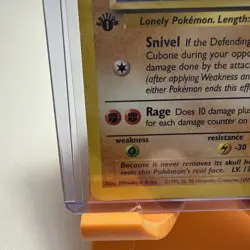 Pokemon TCG 1st Edition Cubone 50/64 Jungle Regular - Image 5