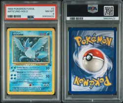 Pokemon 1999 Vintage Articuno Holo PSA 8 NM/MT Fossil Unlimited - Image 1