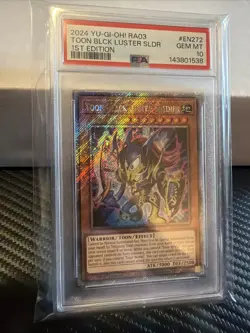 2024 YU-GI-OH! RA03-QUARTER CENTURY BONANZA TOON BLACK LUSTER SOLDIER PSA 10 - Image 1