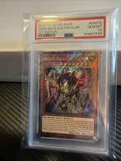2024 YU-GI-OH! RA03-QUARTER CENTURY BONANZA TOON BLACK LUSTER SOLDIER PSA 10 - Image 3