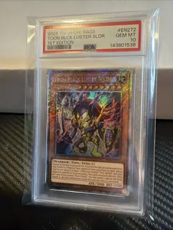 2024 YU-GI-OH! RA03-QUARTER CENTURY BONANZA TOON BLACK LUSTER SOLDIER PSA 10 - Image 4