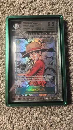 2025 One Piece Carrying on His Will Monkey D Luffy Manga Art #OP13-118 BGS 9.5 - Image 1