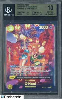 2024 One Piece 500 Years in Future OP06101 O-Nami Foil SP BGS 10 PRISTINE - Image 1