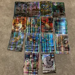 Pokemon TCG Foil GX V Lot 15 Cards Charizard, Gyarados, Arceus, Dragonite - Image 1
