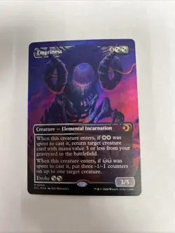 Emptiness Borderless Foil Lorwyn Eclipsed Card #0294 MTG LP - Image 1