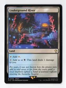 Underground River Normal R Final Fantasy MTG Magic the Gathering Card NM - Image 1