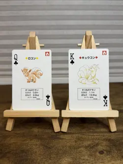 1996 Vulpix & Ninetales Clubs Pokemon Poker Blastoise Blue Deck Playing Cards NM - Image 1