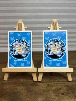 1996 Vulpix & Ninetales Clubs Pokemon Poker Blastoise Blue Deck Playing Cards NM - Image 2