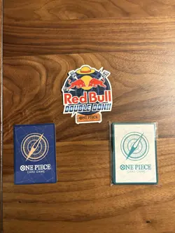SEALED LUFFY RED BULL X ONE PIECE PRB02-005 PROMOTION CARD AND DOUBLE DON SET - Image 2