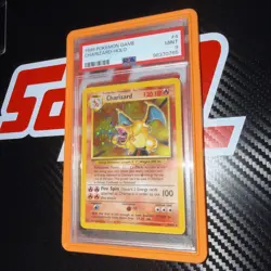 Pokemon TCG Charizard Base Set Holo Unlimited Rare Card 4/102 PSA 9 Mint - Image 2