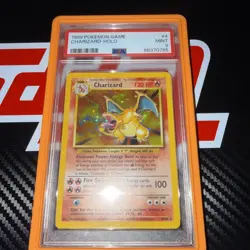 Pokemon TCG Charizard Base Set Holo Unlimited Rare Card 4/102 PSA 9 Mint - Image 5