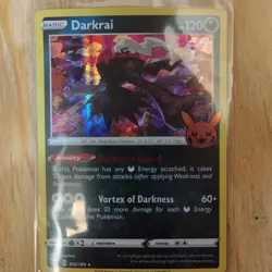Pokemon Darkrai Basic Holo Card 105/189 2020 English Standard - Image 1
