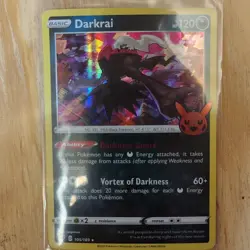 Pokemon Darkrai Basic Holo Card 105/189 2020 English Standard - Image 2