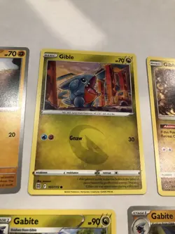 Lot Of 5 Gible and Gabite Pokemon Card - Image 5