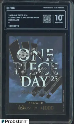 2025 One Piece Japanese Collection Elbaf Event Promo Don!! Card PCG 10 PRISTINE - Image 1